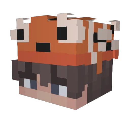 La_Fischi Minecraft avatar head, 3D render