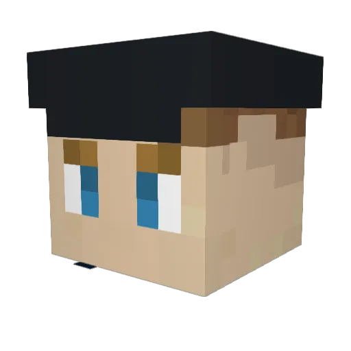 La_Miltis Minecraft avatar head, 3D render