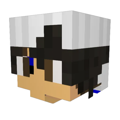 La_Panadera Minecraft avatar head, 3D render