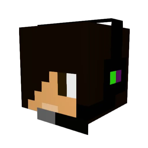 La_Q Minecraft avatar head, 3D render