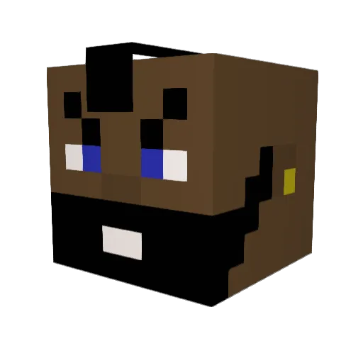 La_Touze Minecraft avatar head, 3D render
