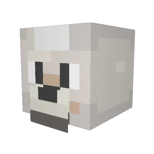 La_french_bread Minecraft avatar head, 3D render