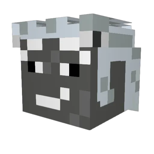 La_moux Minecraft avatar head, 3D render