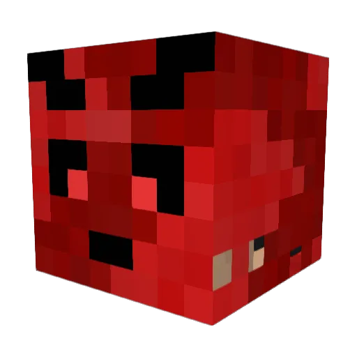 LaaDificil Minecraft avatar head, 3D render