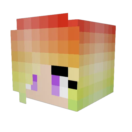 Laacky_ Minecraft avatar head, 3D render