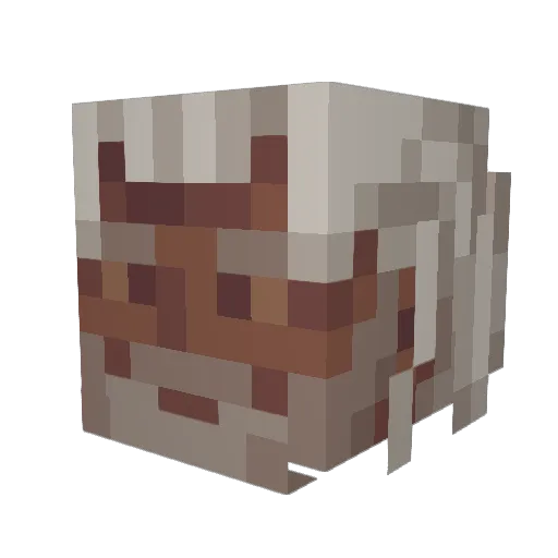 Laamka Minecraft avatar head, 3D render