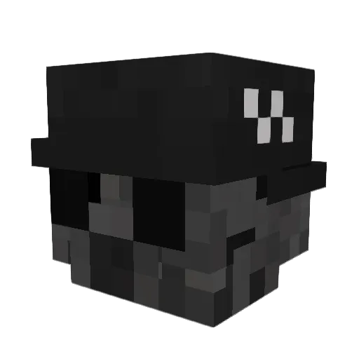 Laarive Minecraft avatar head, 3D render