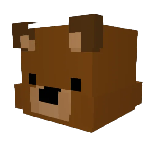 Laartz Minecraft avatar head, 3D render