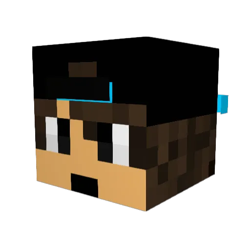 Laas_klein Minecraft avatar head, 3D render
