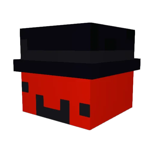 Laasify Minecraft avatar head, 3D render