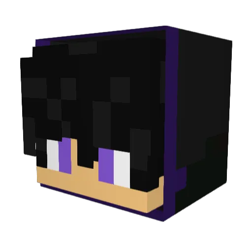 Laawd Minecraft avatar head, 3D render
