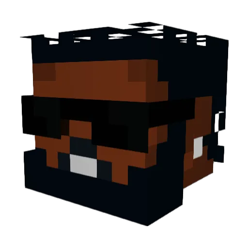 Laax1812 Minecraft avatar head, 3D render