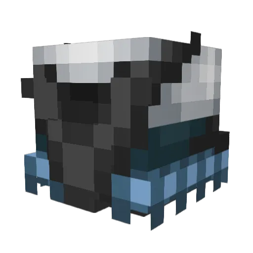 Laaz Minecraft avatar head, 3D render