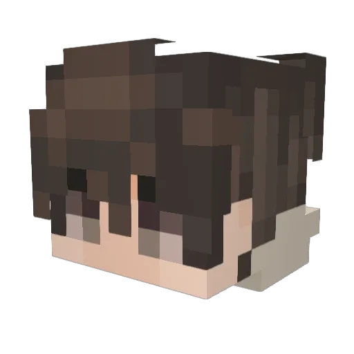 Laazzyyy Minecraft avatar head, 3D render