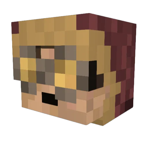Lab276 Minecraft avatar head, 3D render