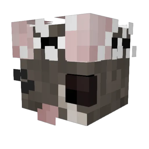 LabRattttt Minecraft avatar head, 3D render