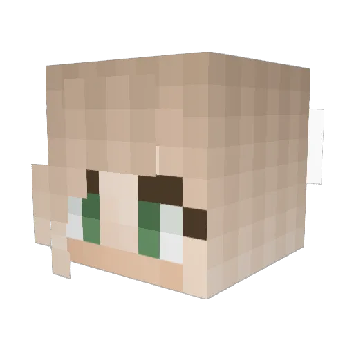 LabShep Minecraft avatar head, 3D render