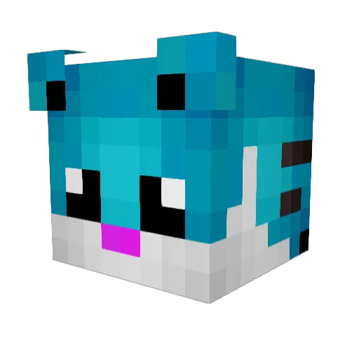 Lab_Tec_ Minecraft avatar head, 3D render