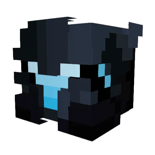 Labanik Minecraft avatar head, 3D render