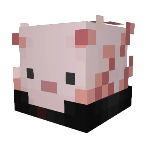 Labannana Minecraft avatar head, 3D render