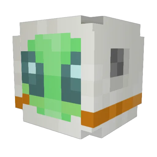 Labbo_1 Minecraft avatar head, 3D render