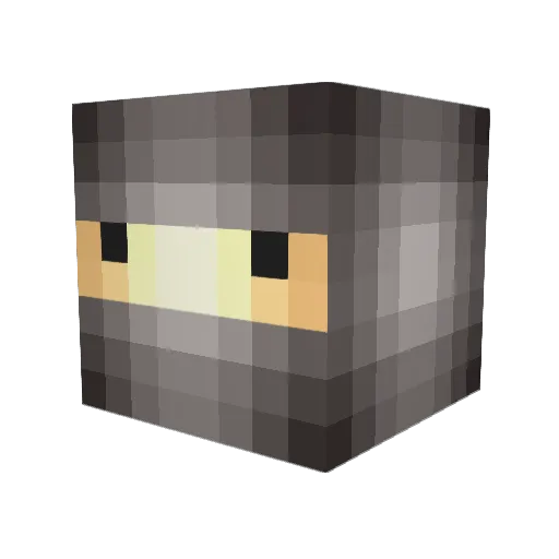 Labefacto Minecraft avatar head, 3D render