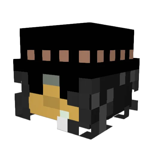 Label20100 Minecraft avatar head, 3D render