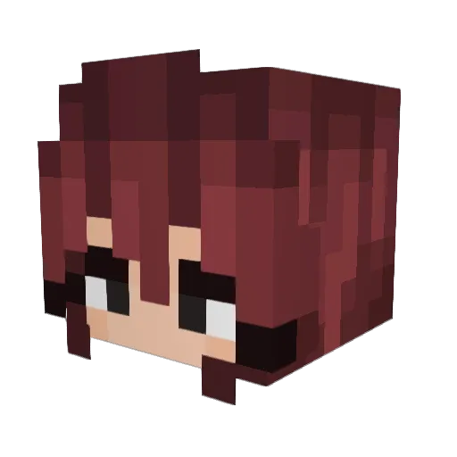 LabelloFraise Minecraft avatar head, 3D render