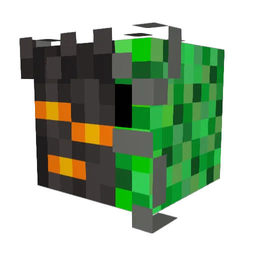 Laberdrache Minecraft avatar head, 3D render
