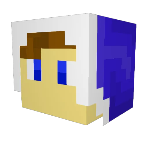 Laberry Minecraft avatar head, 3D render
