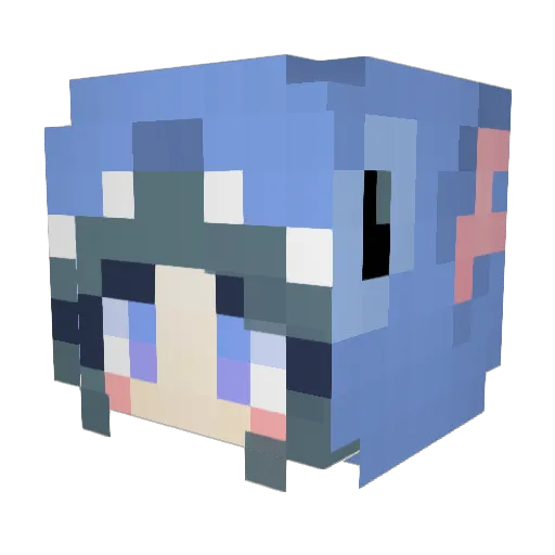 Labie_ Minecraft avatar head, 3D render