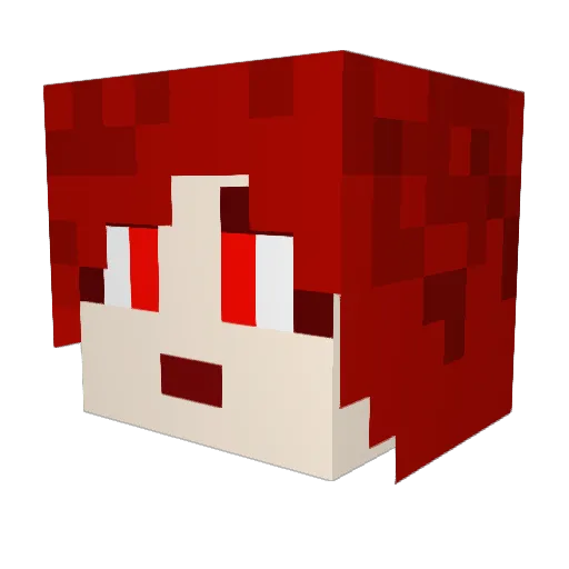 Labinah Minecraft avatar head, 3D render