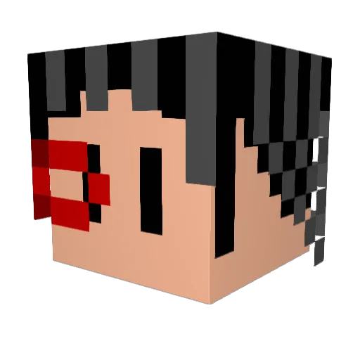 Labora_Door Minecraft avatar head, 3D render