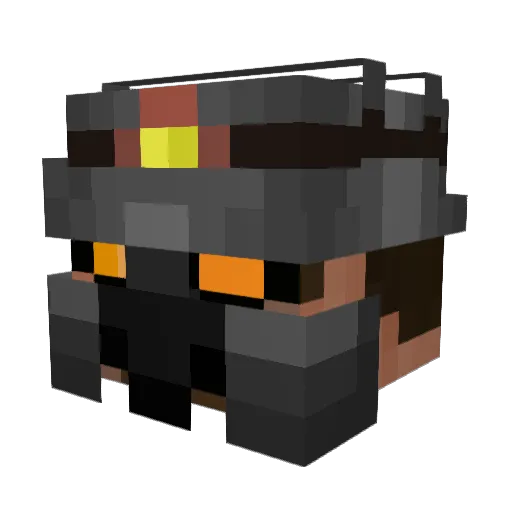 Laboski Minecraft avatar head, 3D render