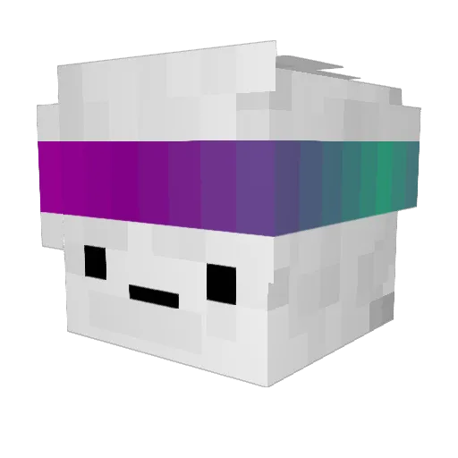 LabradudleYT Minecraft avatar head, 3D render