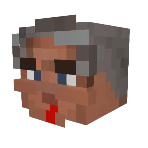 Labroab Minecraft avatar head, 3D render