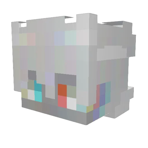 Labulle13 Minecraft avatar head, 3D render