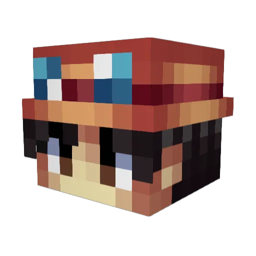 LabyAnton Minecraft avatar head, 3D render