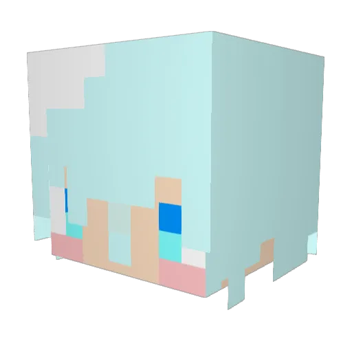 LabySF Minecraft avatar head, 3D render