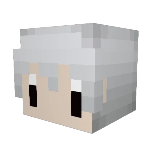 Labyel Minecraft avatar head, 3D render