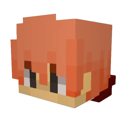 Labyr1nth101 Minecraft avatar head, 3D render