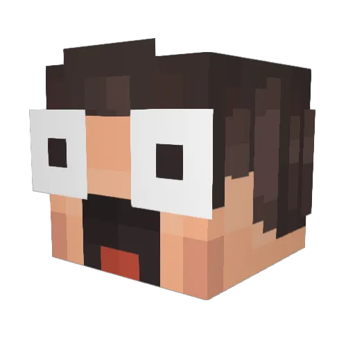 Labyrinth52 Minecraft avatar head, 3D render