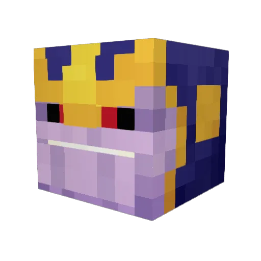 LabzTV Minecraft avatar head, 3D render