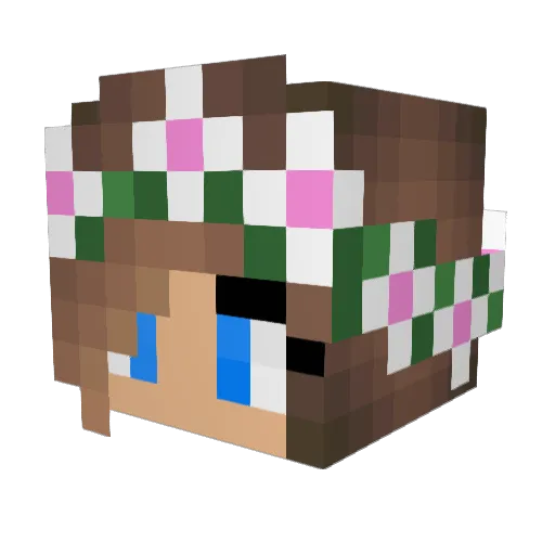 Lacaur10 Minecraft avatar head, 3D render