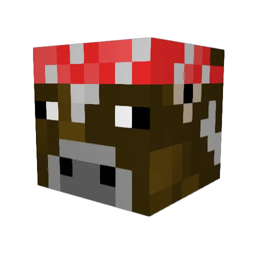Laccy666 Minecraft avatar head, 3D render