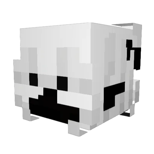 LaceW Minecraft avatar head, 3D render