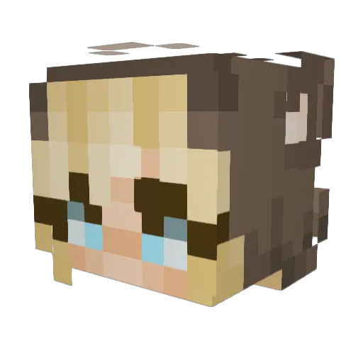 LacerJG Minecraft avatar head, 3D render