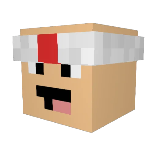Lach23 Minecraft avatar head, 3D render
