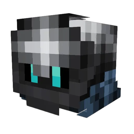 Lach3y Minecraft avatar head, 3D render