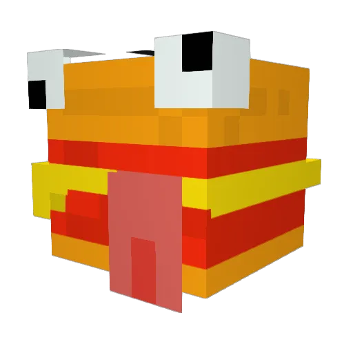Lachanator Minecraft avatar head, 3D render